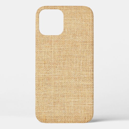 ナチュラルサッククロス、テクスチャ付き背景。 Case-Mate iPhoneケース (裏面)