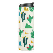 ナチュラルサボテン：フォークアートシームレス。 タンブラー (回転左)