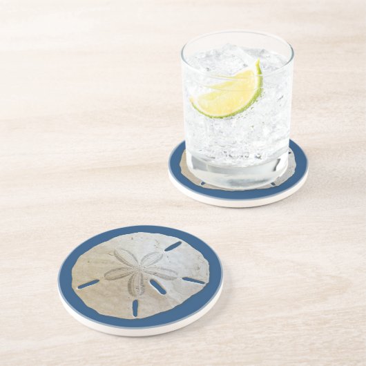 ナチュラルサンドドルビーチデコーカスタムルカラーコースト コースター (側面)