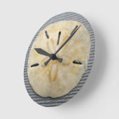 ナチュラルサンドドル ラウンド壁時計 (傾斜)