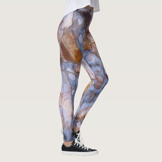 ナチュラルジャスパーストーン本物のカラー&デザイン レギンス (右)