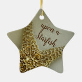 ナチュラルスターフィッシュ沿岸ビーチ セラミックオーナメント (裏面)