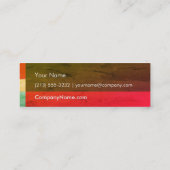 ナチュラルストーンミニBC、グレーブラウンレッド スキニー名刺 (裏面)