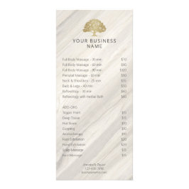 ナチュラルスパサロン価格表ラックカード ラックカード