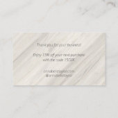 ナチュラルスパ名ありがとう 割引カード (裏面)