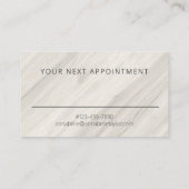 ナチュラルスパ名アポイントメントカード 予約カード (裏面)
