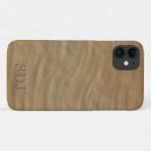 ナチュラルタンサンドストーンモノグラム Case-Mate iPhoneケース (裏面(横))