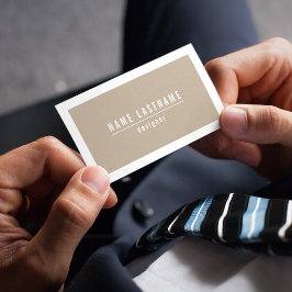 ナチュラルタンダンボール紙ルックビジネスカード 名刺