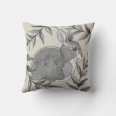 ナチュラルタンバニーラビットニュートラルグレーウォーターの色 クッション (裏面)