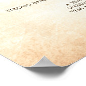 ナチュラルツリーブランチ ウェディングドリンク バー ポスター (角)