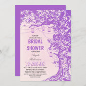 ナチュラルツリー＆メイソンジャー 結婚前お披露目招待状 招待状 (正面/裏面)