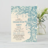 ナチュラルツリー & メイソンジャー 結婚式お披露目パーティー 招待状 (スタンド正面)