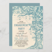 ナチュラルツリー & メイソンジャー 結婚式お披露目パーティー 招待状 (正面/裏面)