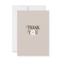 ナチュラルデイジーボホサンキューカード