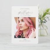 ナチュラルトープ卒業生2写真卒業パーティー 招待状 (スタンド正面)