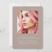 ナチュラルトープ卒業生2写真卒業パーティー 招待状 (裏面)