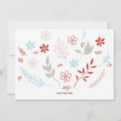 ナチュラルノエルクリスマスホリデーインアイボリー シーズンカード (裏面)