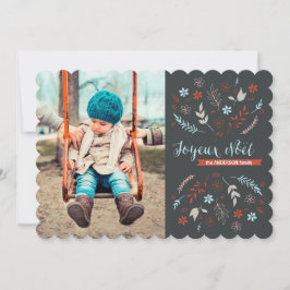 ナチュラルノエルクリスマスホリデーイン石板 シーズンカード