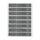 ナチュラルノエルクリスマスホリデーイン石板 ラップアラウンドラベル (シート)