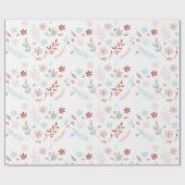 ナチュラルノエルクリスマスホリデーラッピング紙 ラッピングペーパー (フラット)