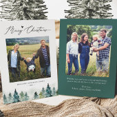ナチュラルノエル:松の森2 写真 メリークリスマス シーズンカード