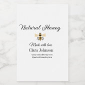 ナチュラルハニー自家製ハネミツバミハニカムアド フードラベル (シングルラベル)