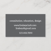 ナチュラルハビタットガーデナーランドスケープデザイン 名刺 (裏面)