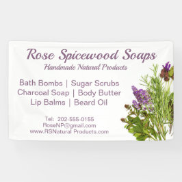 ナチュラルハーブ手作り工芸フェアブース 横断幕