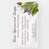 ナチュラルハーブ手作り工芸フェアブース 横断幕 (縦)