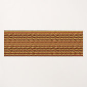 ナチュラルバスケット織り幾何学模様 ヨガマット (正面(横))