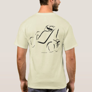 ナチュラルバックのスプリントカー01 ブラック Tシャツ