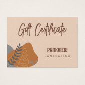 ナチュラルパステルカラーランドスケープ商品券 (正面)