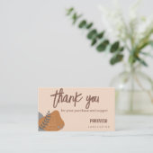 ナチュラルパステルカラーランドスケープ機能ありがとう コーリングカード (スタンド正面)