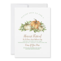 ナチュラルパンプキン招待状