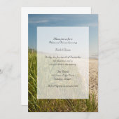 ナチュラルビーチ結婚式リハーサルディナー招待状 招待状 (正面/裏面)