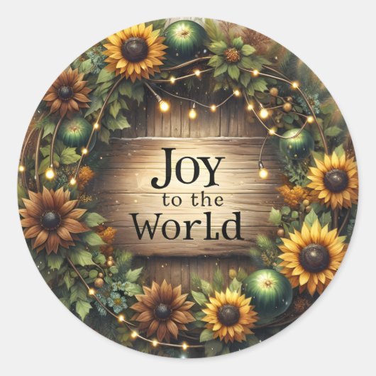 ナチュラルファームハウスひまわり 喜びに満ちた世界  ラウンドシール (正面)