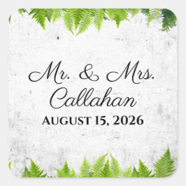 ナチュラルフエレガントァンロマン離れティックス結婚ズ スクエアシール