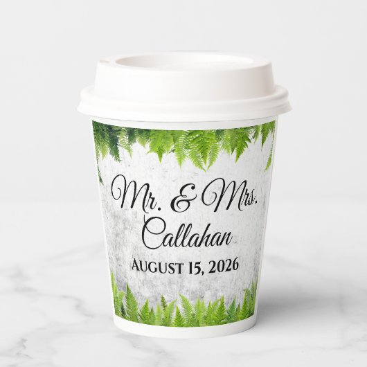 ナチュラルフエレガントァンロマン離れティックス結婚ズ 紙コップ (裏面)