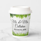 ナチュラルフエレガントァンロマン離れティックス結婚ズ 紙コップ (正面)