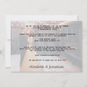 ナチュラルフォト結婚式招待状 新婚 招待状 (裏面)