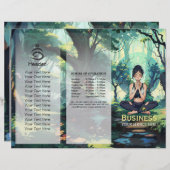 ナチュラルフォレストヨガフィットネス瞑想インストラクター (正面/裏面)