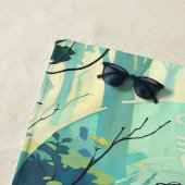 ナチュラルフォレストヨガフィットネス瞑想インストラクター ビーチタオル (インサイチュ)