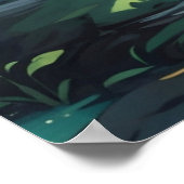 ナチュラルフォレストヨガフィットネス瞑想インストラクター ポスター (角)