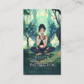 ナチュラルフォレストヨガフィットネス瞑想インストラクター 予約カード (正面)