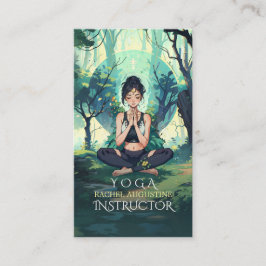 ナチュラルフォレストヨガフィットネス瞑想インストラクター 予約カード