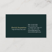 ナチュラルフォレストヨガフィットネス瞑想インストラクター 名刺 (裏面)