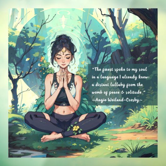 ナチュラルフォレストヨガ瞑想霊気マスター引用文 ウィンドウサイン (シート3)