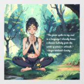 ナチュラルフォレストヨガ瞑想霊気マスター引用文 ウィンドウサイン (シート)