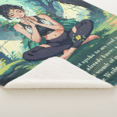 ナチュラルフォレストヨガ瞑想霊気マスター引用文 シェルパブランケット (3/4)