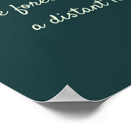 ナチュラルフォレストヨガ瞑想霊気マスター引用文 ポスター (角)